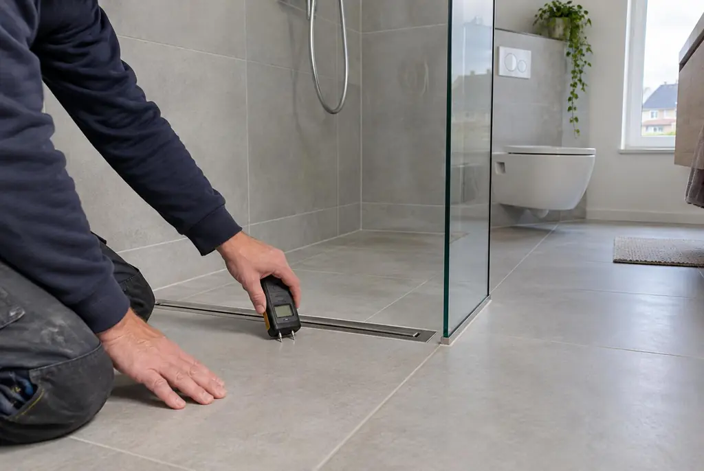 Lekdetectie Linschoten – badkamer in een nieuwbouwwoning
